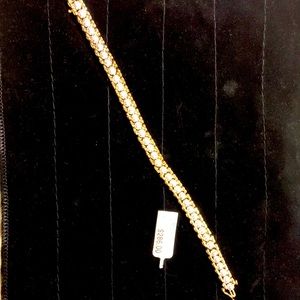 Gold & Diamond Tennis Bracelet